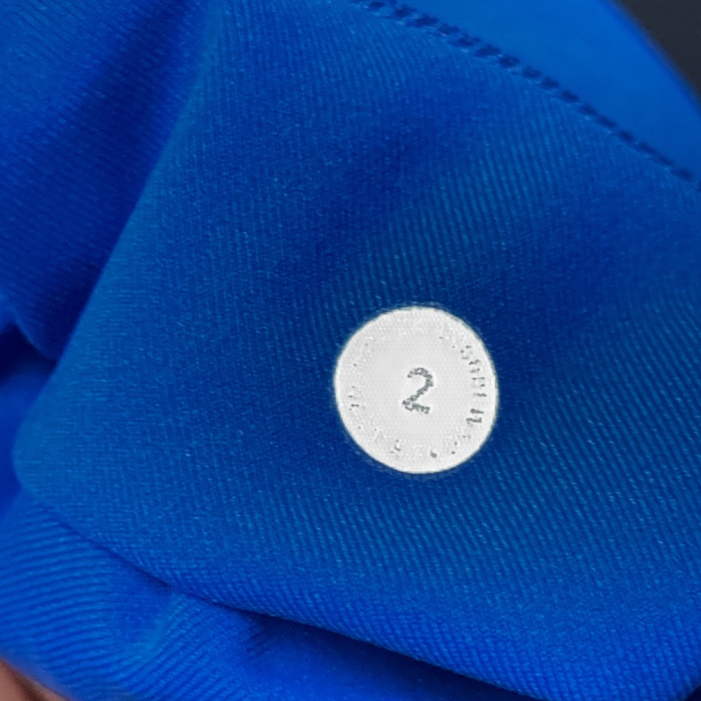 Lululemon Fast and Free 7/8 Leggings Womens 2 Cerulean Nulux‎ Running Active - Picture 7 of 10
